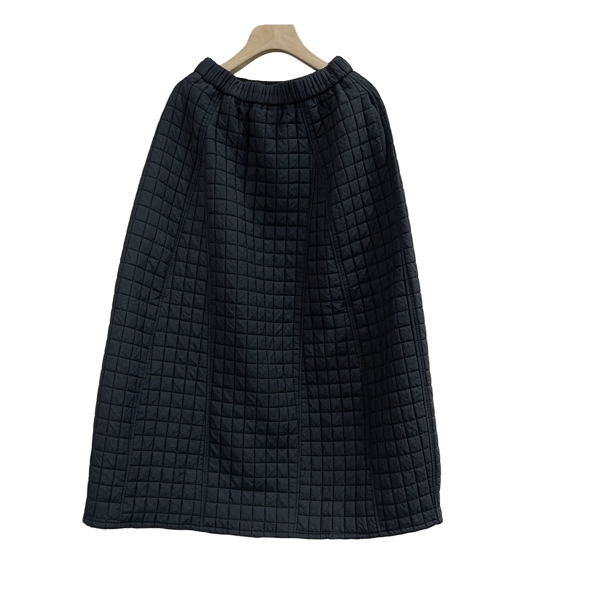 女款秋季小香风气质高腰格子口袋松紧腰半身裙