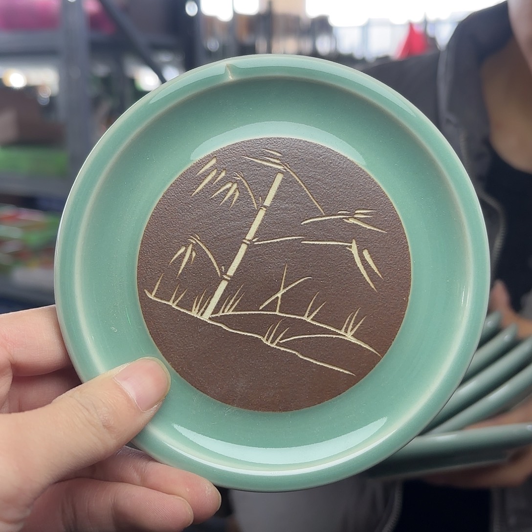 龙泉云间青瓷小米茶器