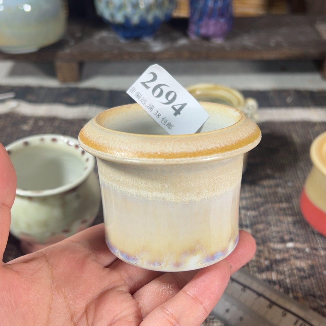 红陶景德镇手工花盆