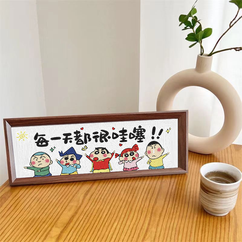 带框钻石画2025新款国潮创意手工diy粘贴钻画卡通经典送朋友礼物