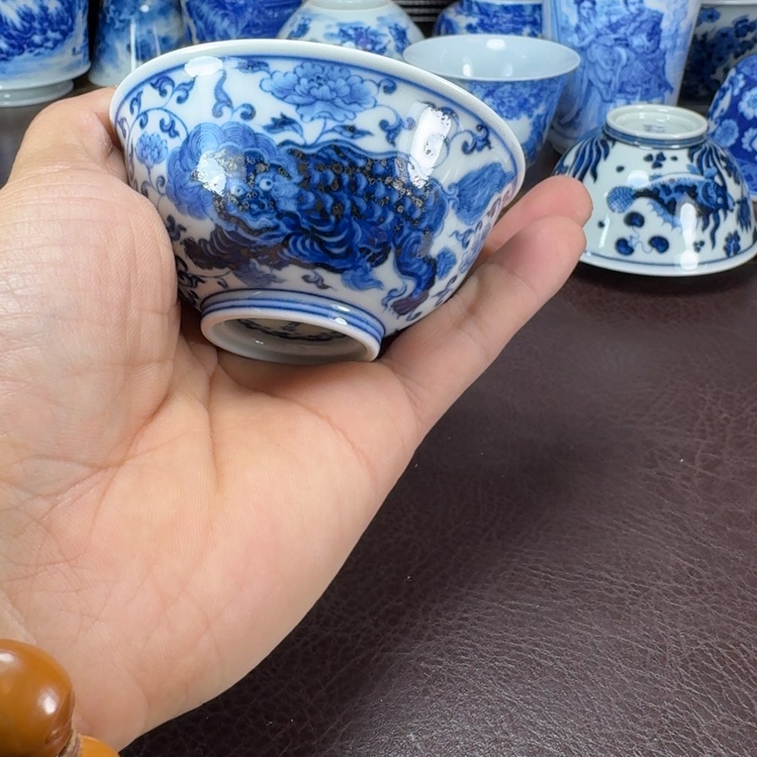 用***1瓷片当代景德镇陶瓷手绘茶具