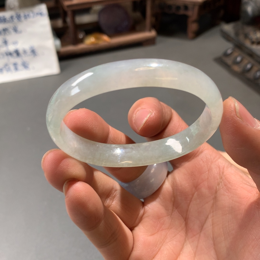 翡翠手镯未镶嵌53.7贵妃