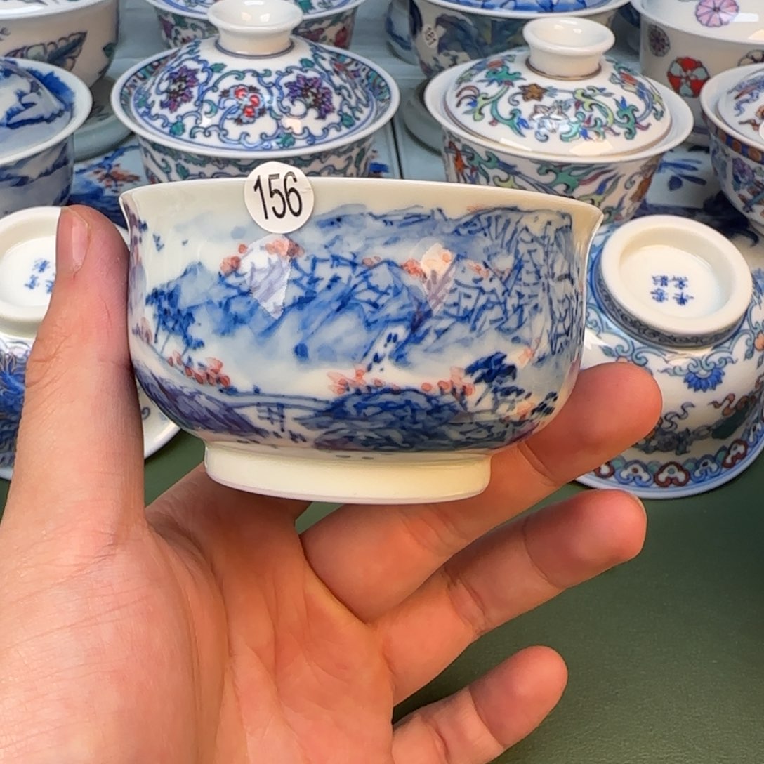 彦祖纯手工手绘茶具156