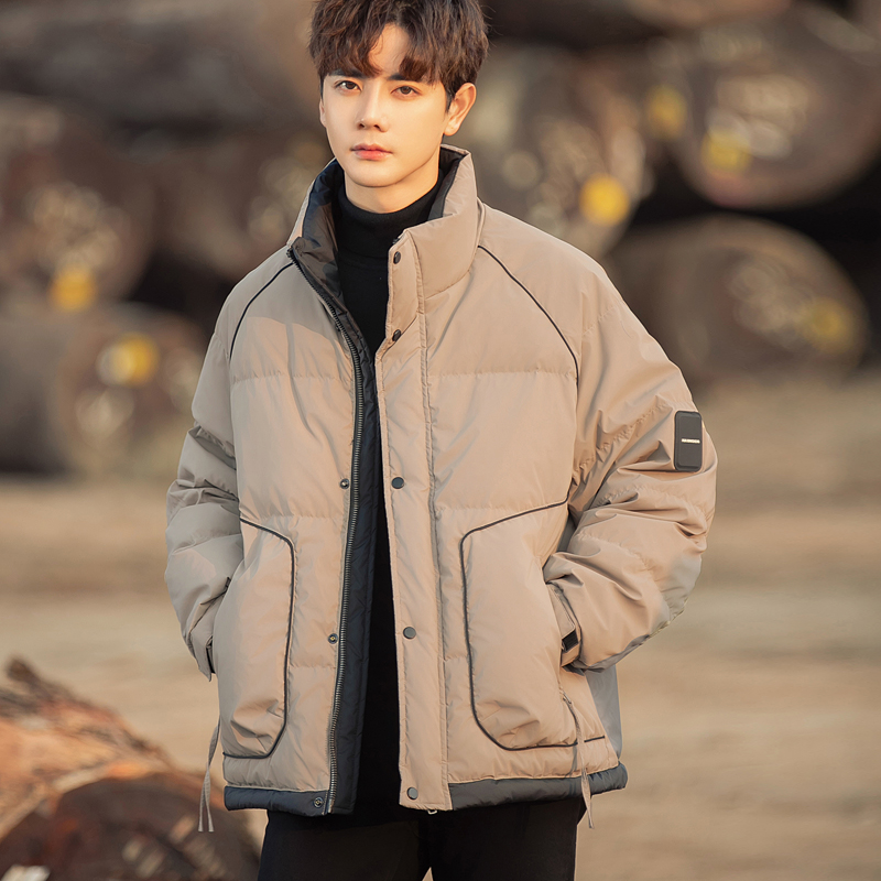 冬装立领男士90白鸭绒羽绒服2025冬季新款高档正品加厚保暖外套男