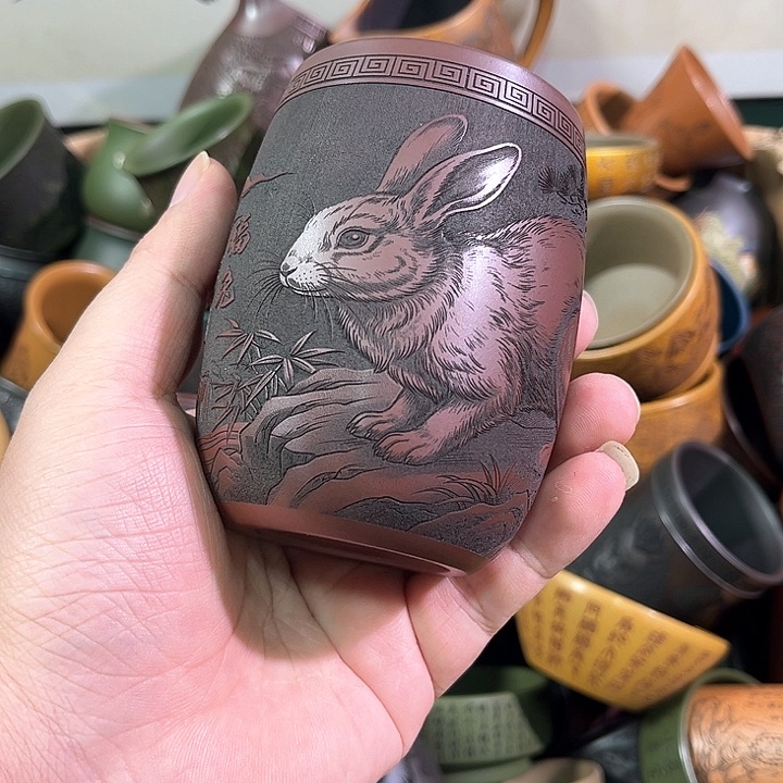 茶杯紫砂全手工紫砂主人杯