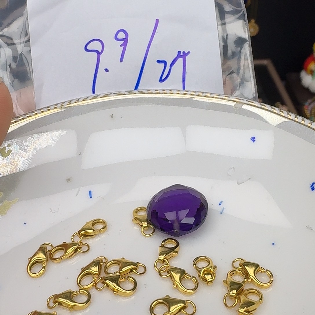 紫晶颈饰银S925镶嵌紫水晶 925镶嵌159