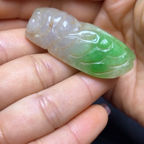 白玉菩提吊坠摆件