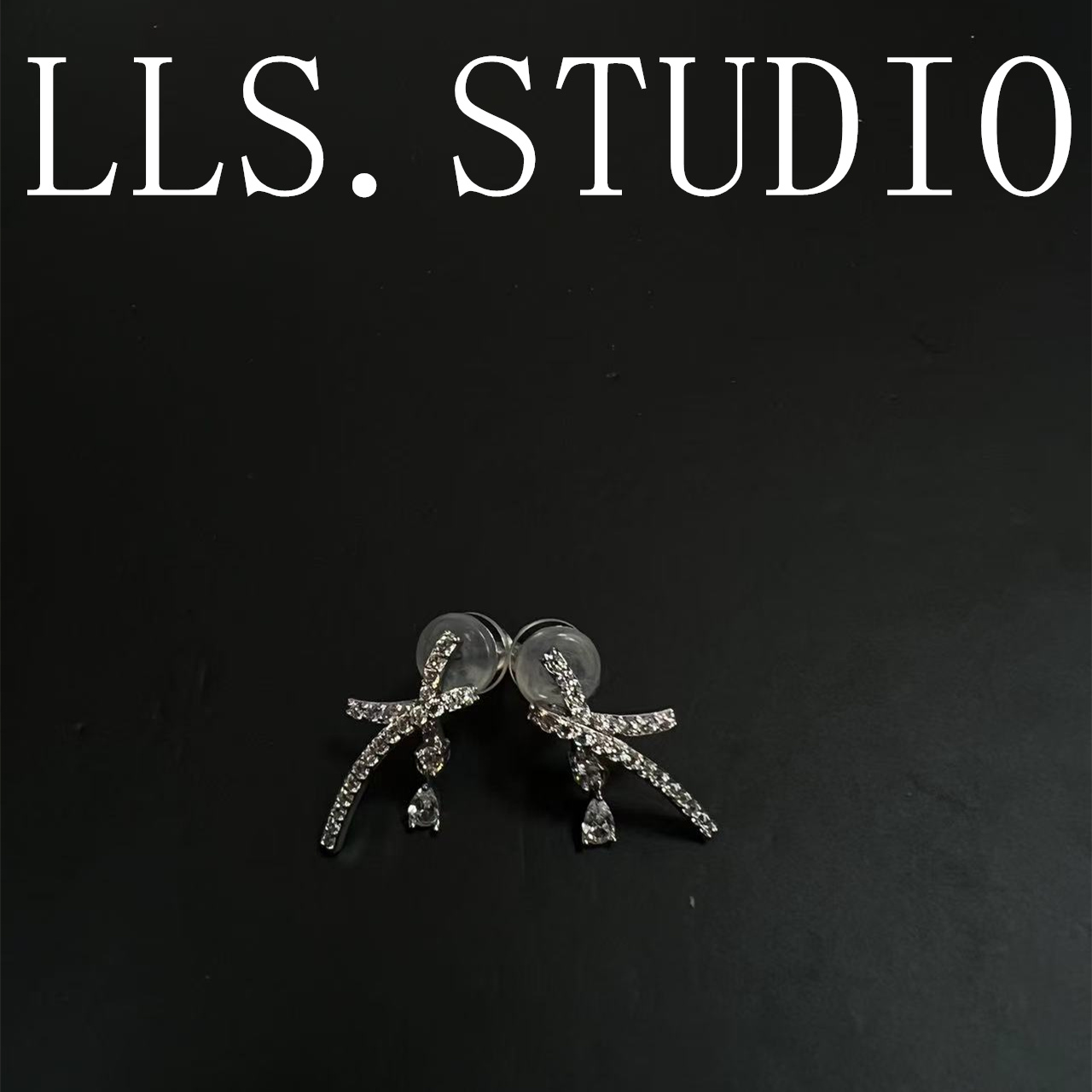 s925银针锆石耳饰 大长K 7229