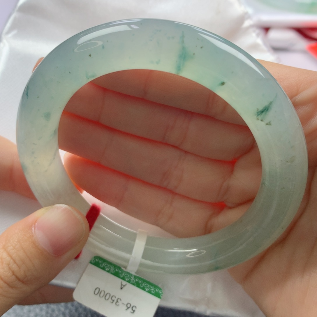 未镶嵌手镯翡翠缅甸天然翡翠A货56.5圆