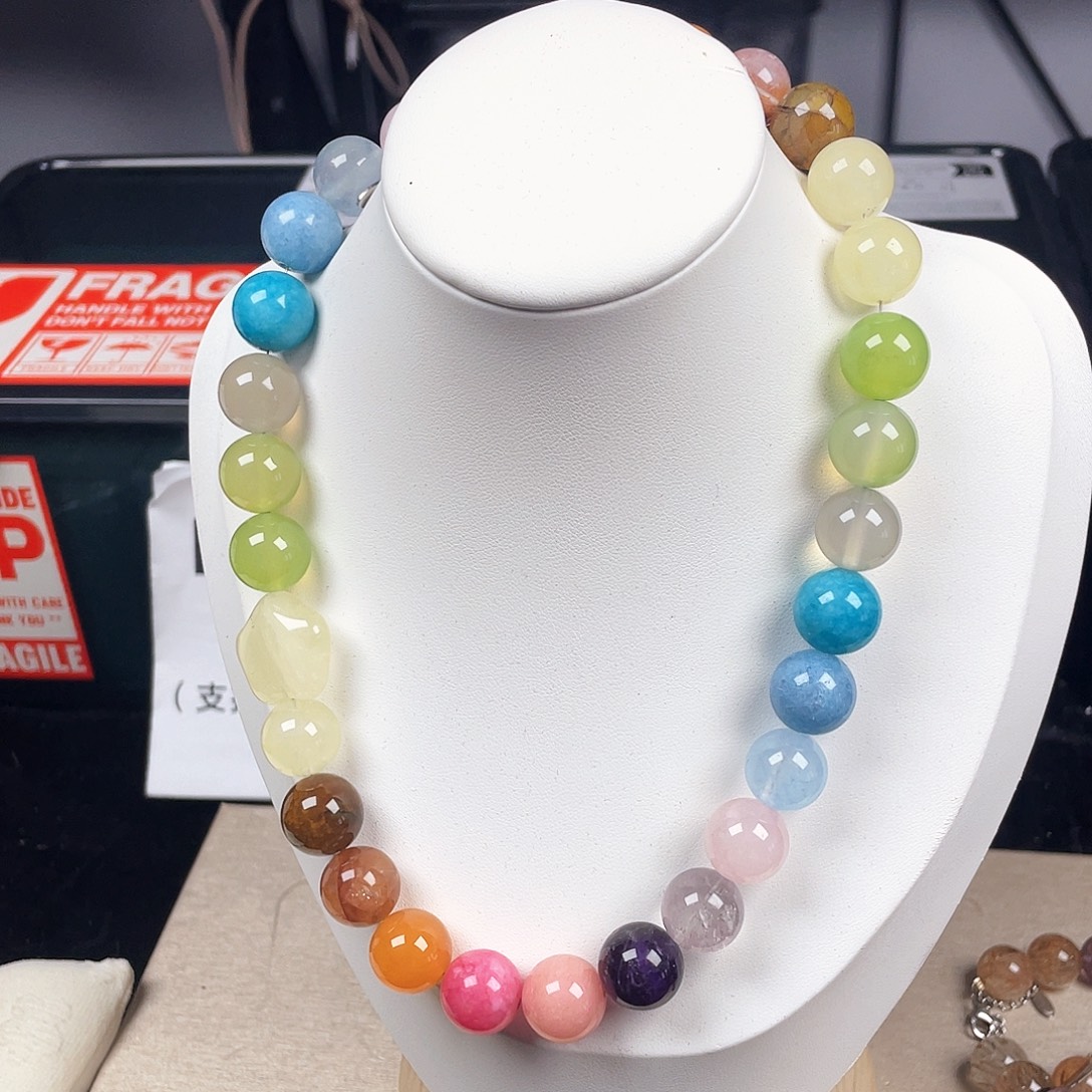 烟晶手链银S925镶嵌