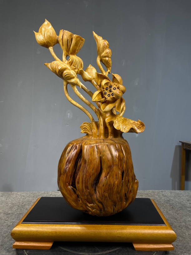 松柏苞，【和和美美】立体镂空，工艺精细，实物尺寸：38-20-59，