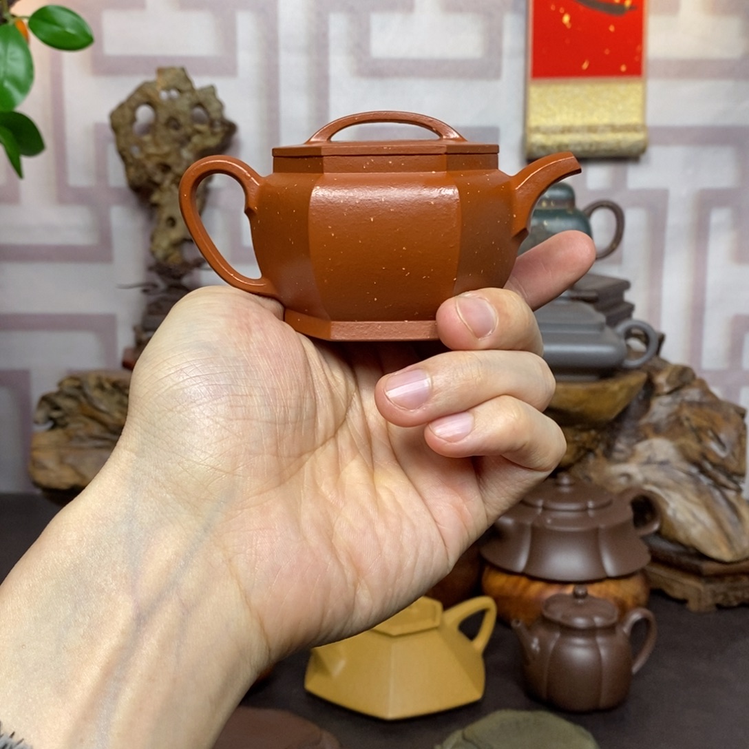 茶壶紫砂紫砂茶具朱泥铺砂
