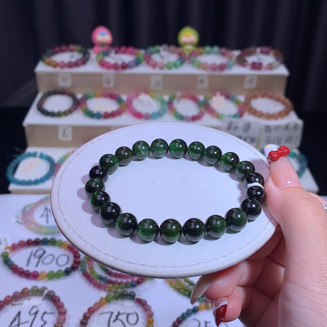 碧玺手链合金碧玺