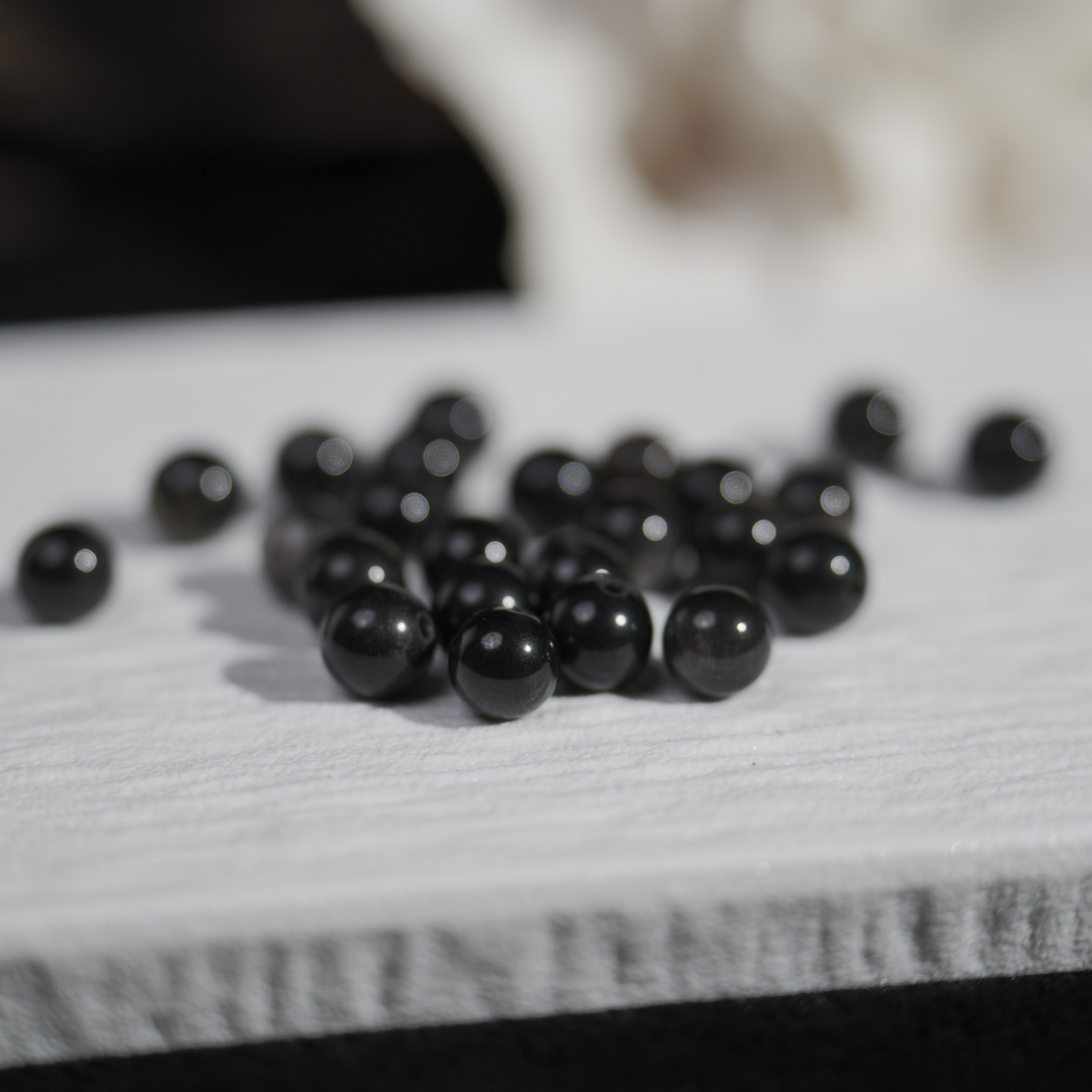 BeadsDance银曜石单珠8mm+(24颗一组)多样性发一 编号O1091