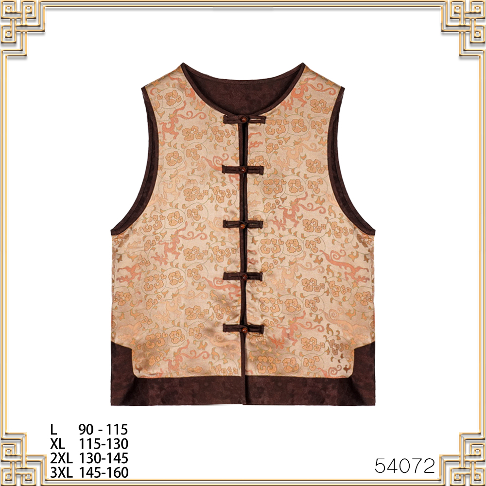 YZ  2025春夏新款龙腾祥云中式时尚女马夹54072