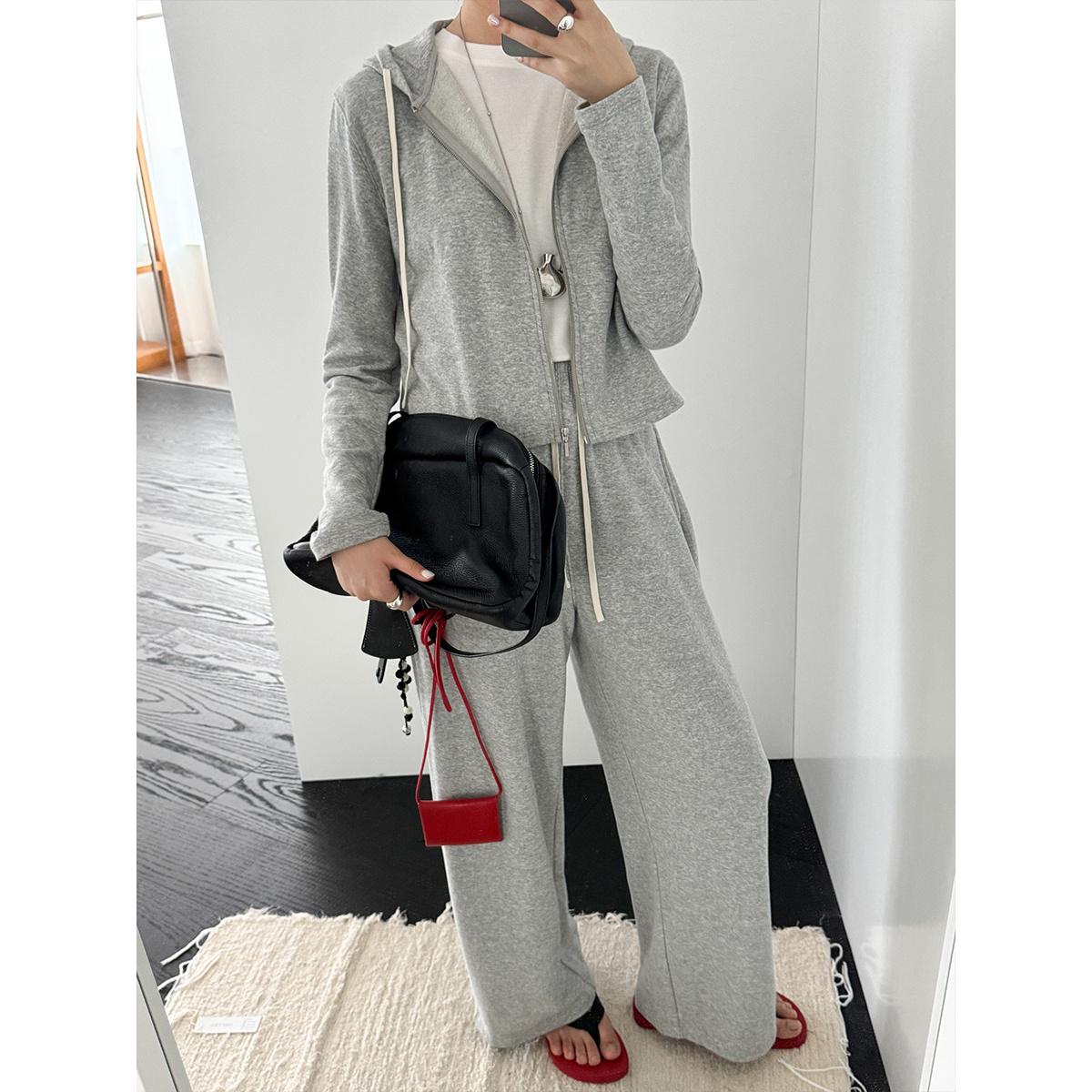 《新品上新》休闲风时尚套装春秋宽松上衣针织套装韩版01515+01509