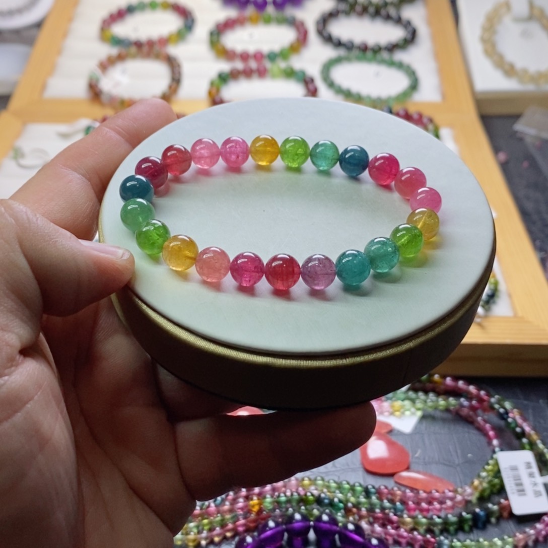 碧玺碧玺手链未镶嵌