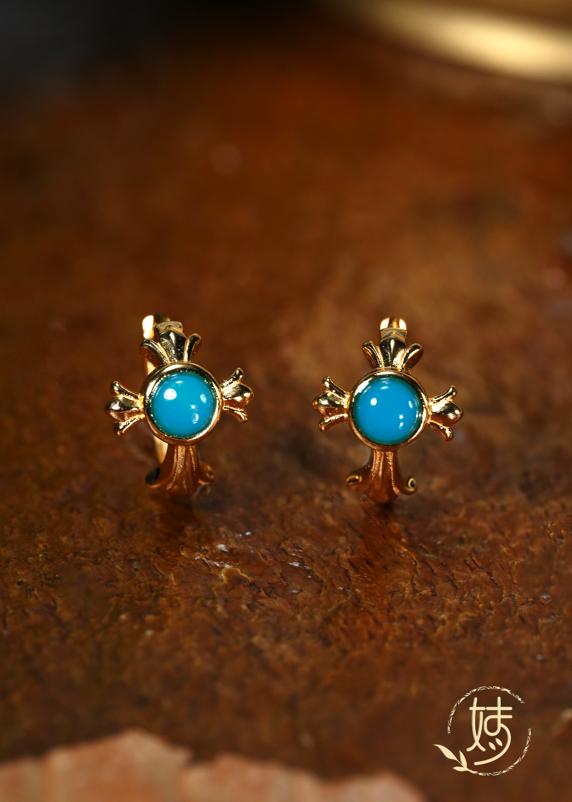 【婧婧精选】精品 · 绿松石克罗心耳扣 高级 时尚款 多样性发