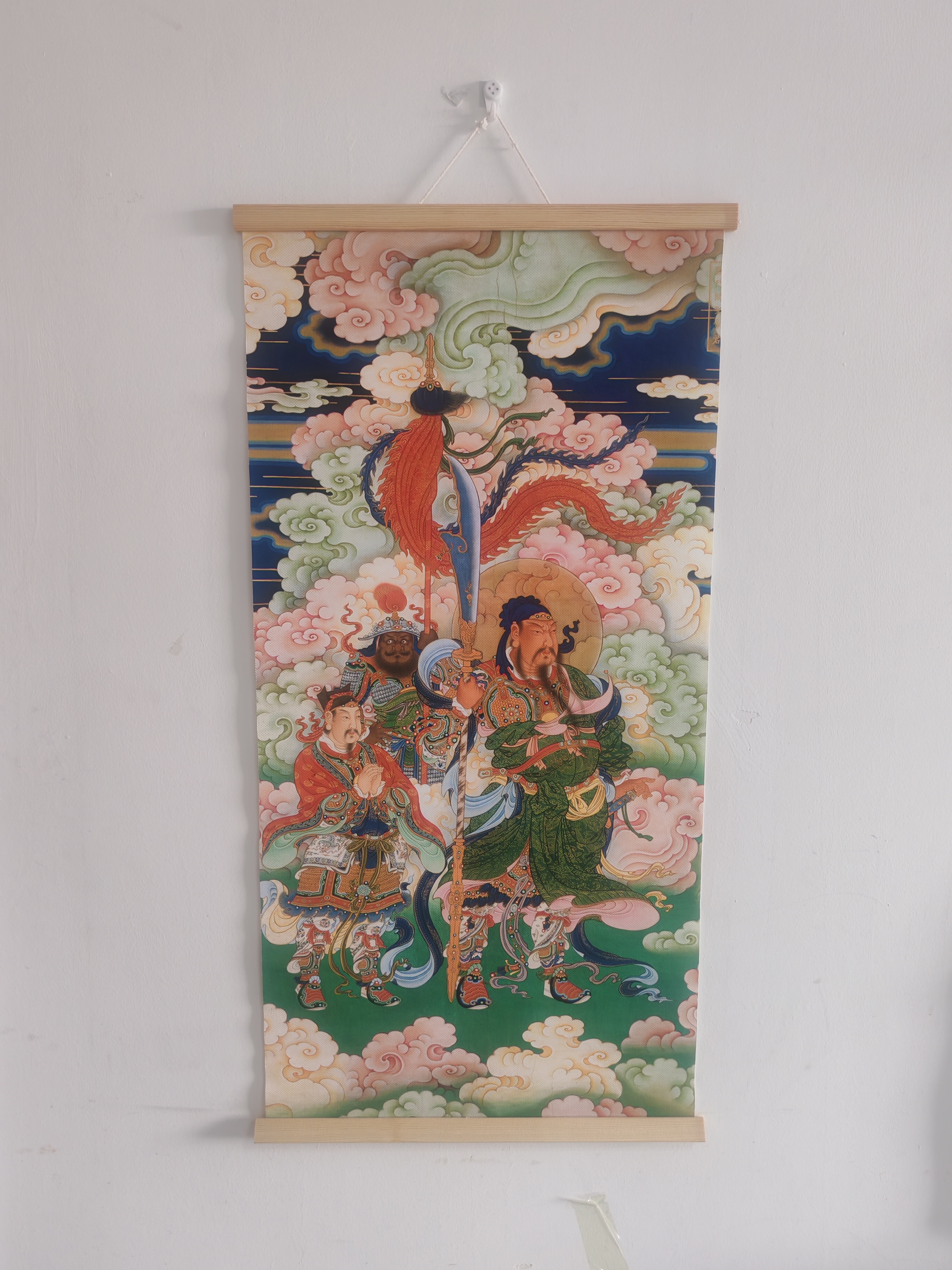 {福利F关公出巡} 简约挂轴装饰画适合办公室家居装饰