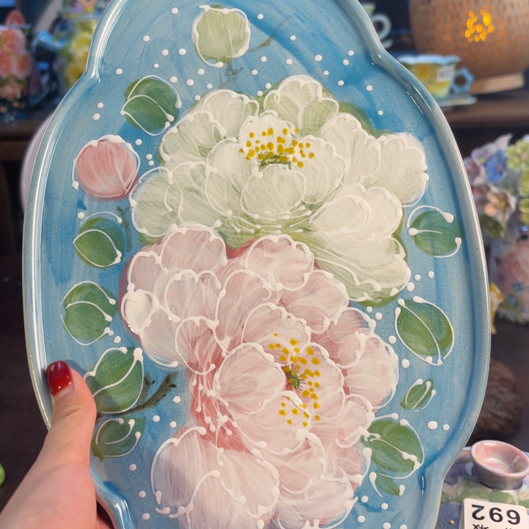 景德镇手绘高温釉下彩陶瓷茶具