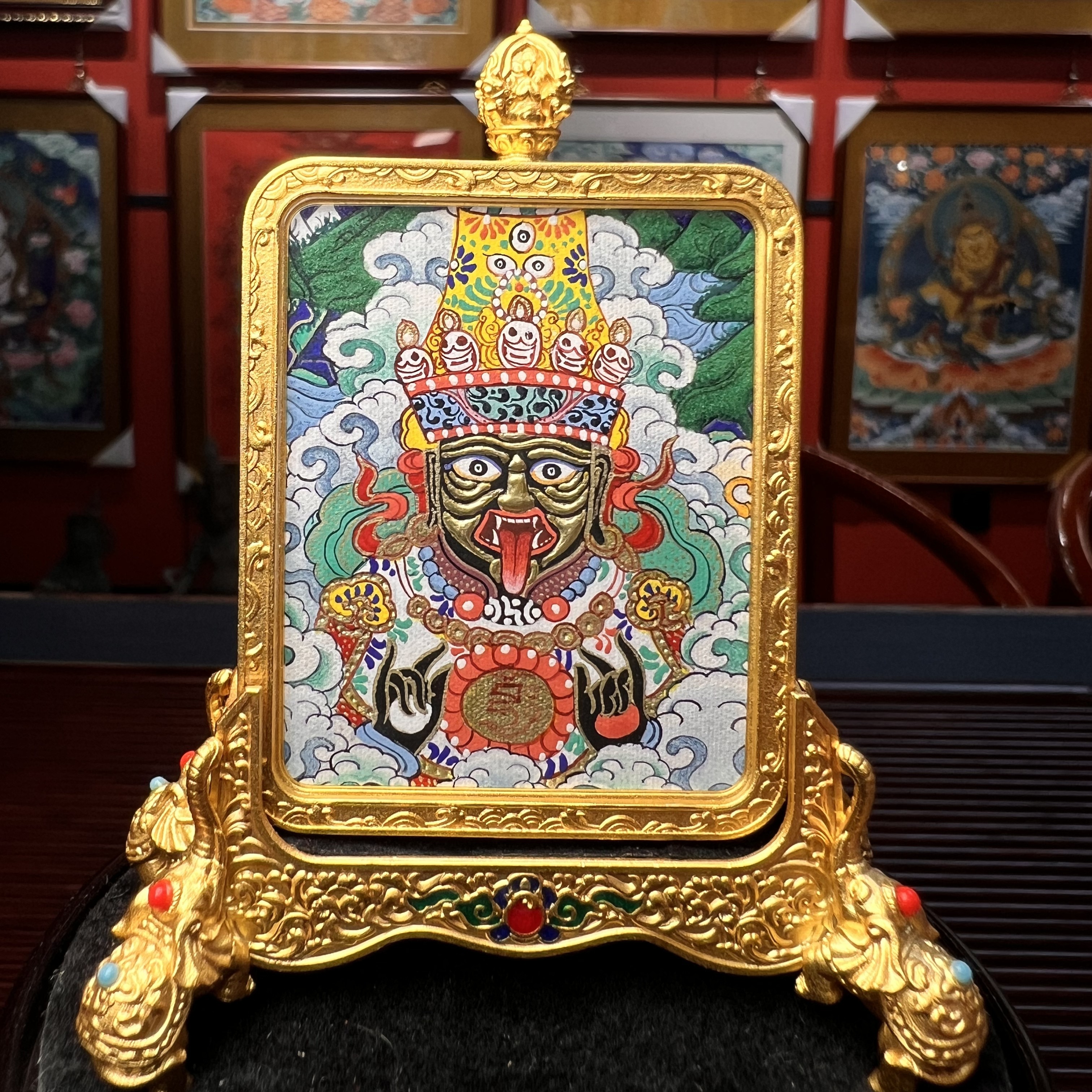 纯手绘唐卡扎基拉姆