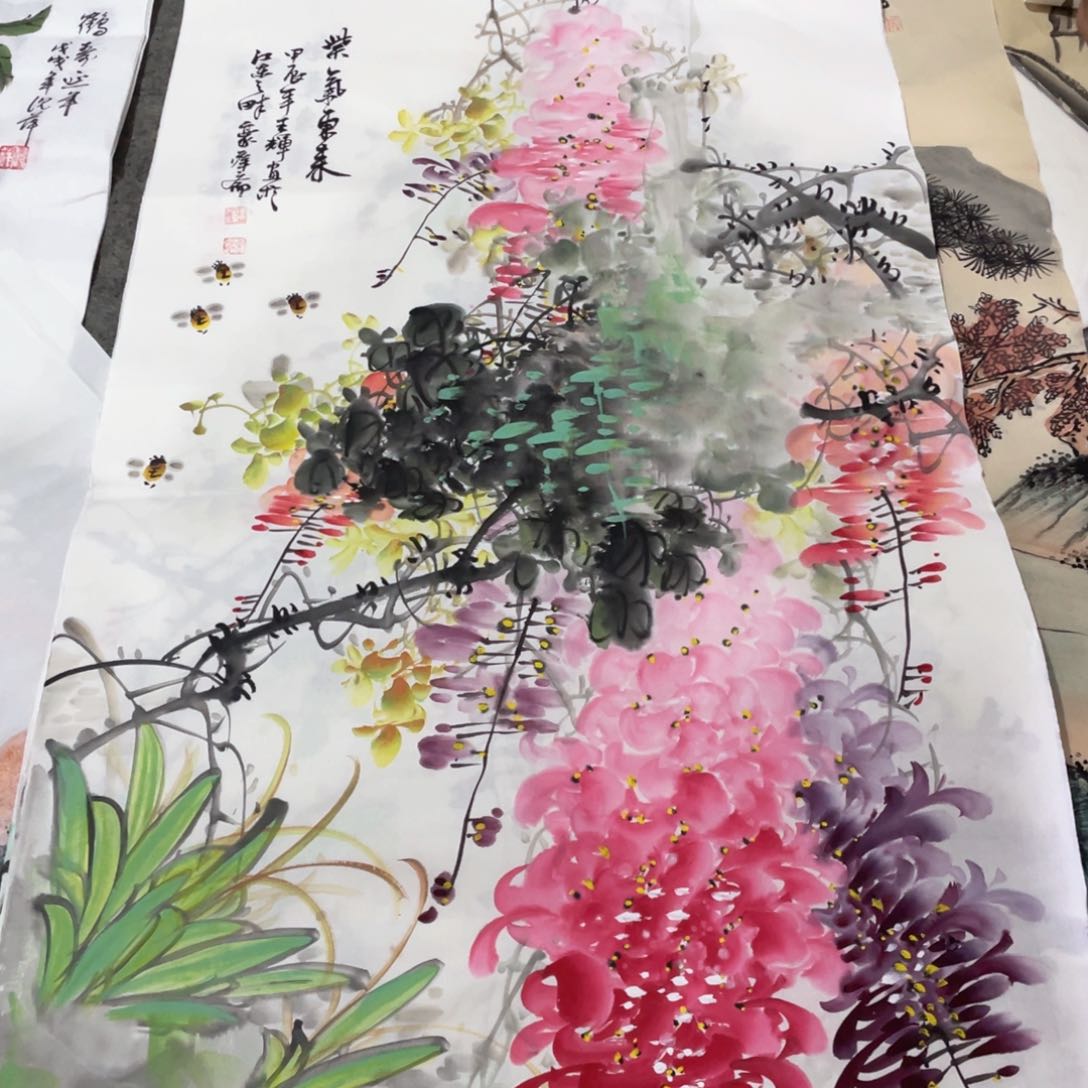 国画国画作品画心一张