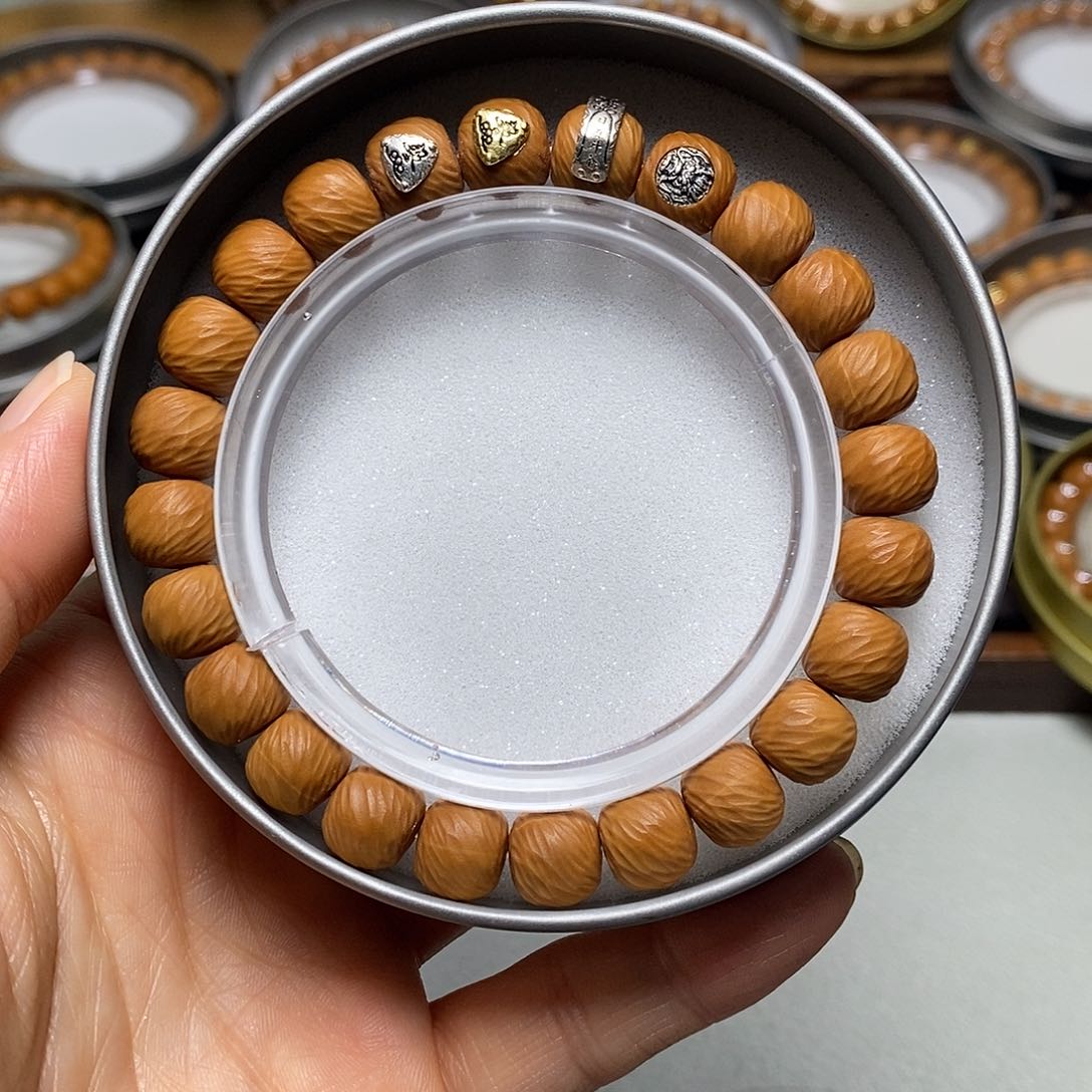 猴头核桃手串323号10左右四标云锦全品