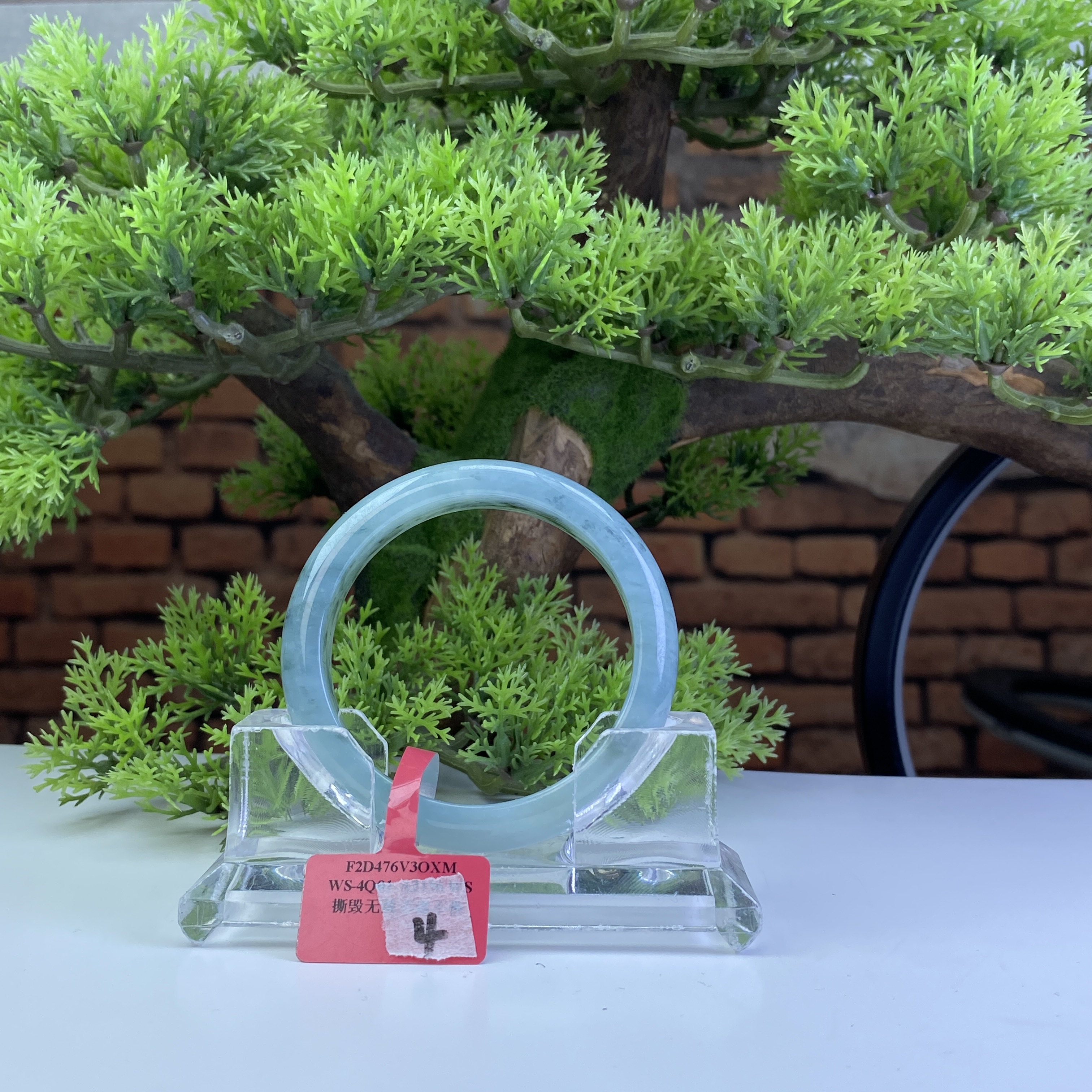 54.3【刀客砍价王】妮妮-天然缅甸A货翡翠手镯 L4