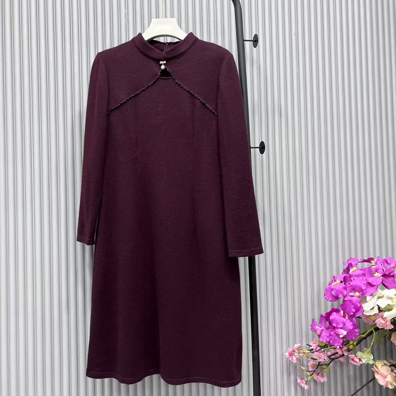 【A767】2025秋季新款女时尚长袖洋气高端气质修身显瘦连衣裙