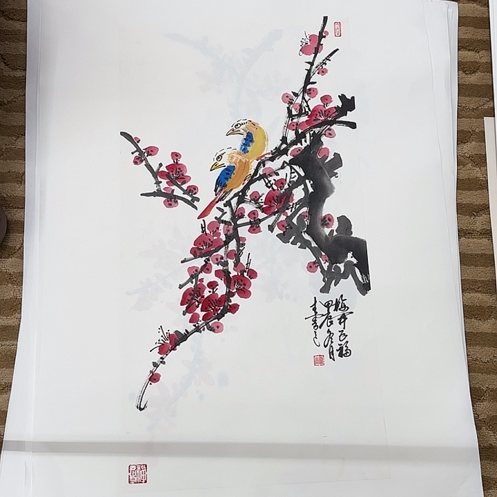 国画花鸟的翅膀和翅膀70.35