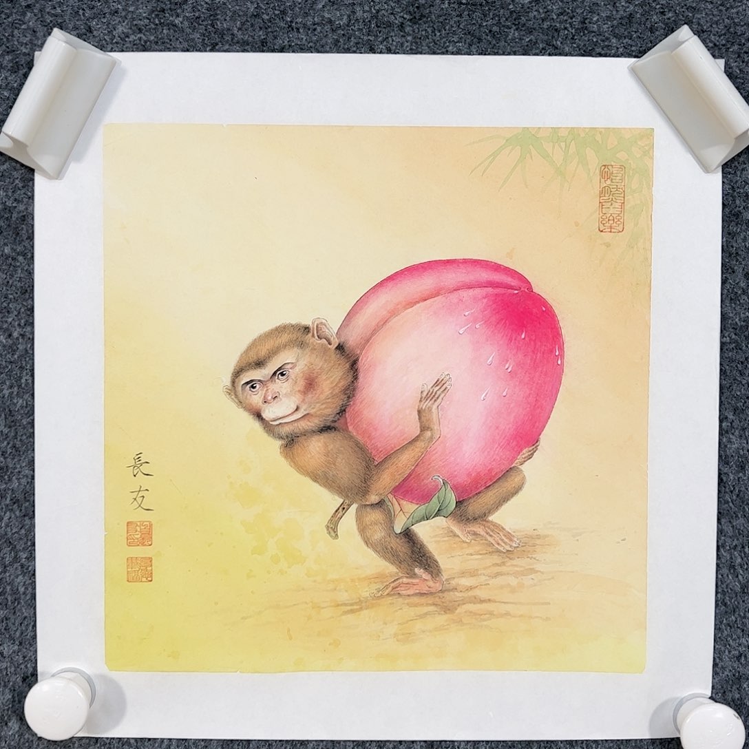 国画（g91633）得寿 书画