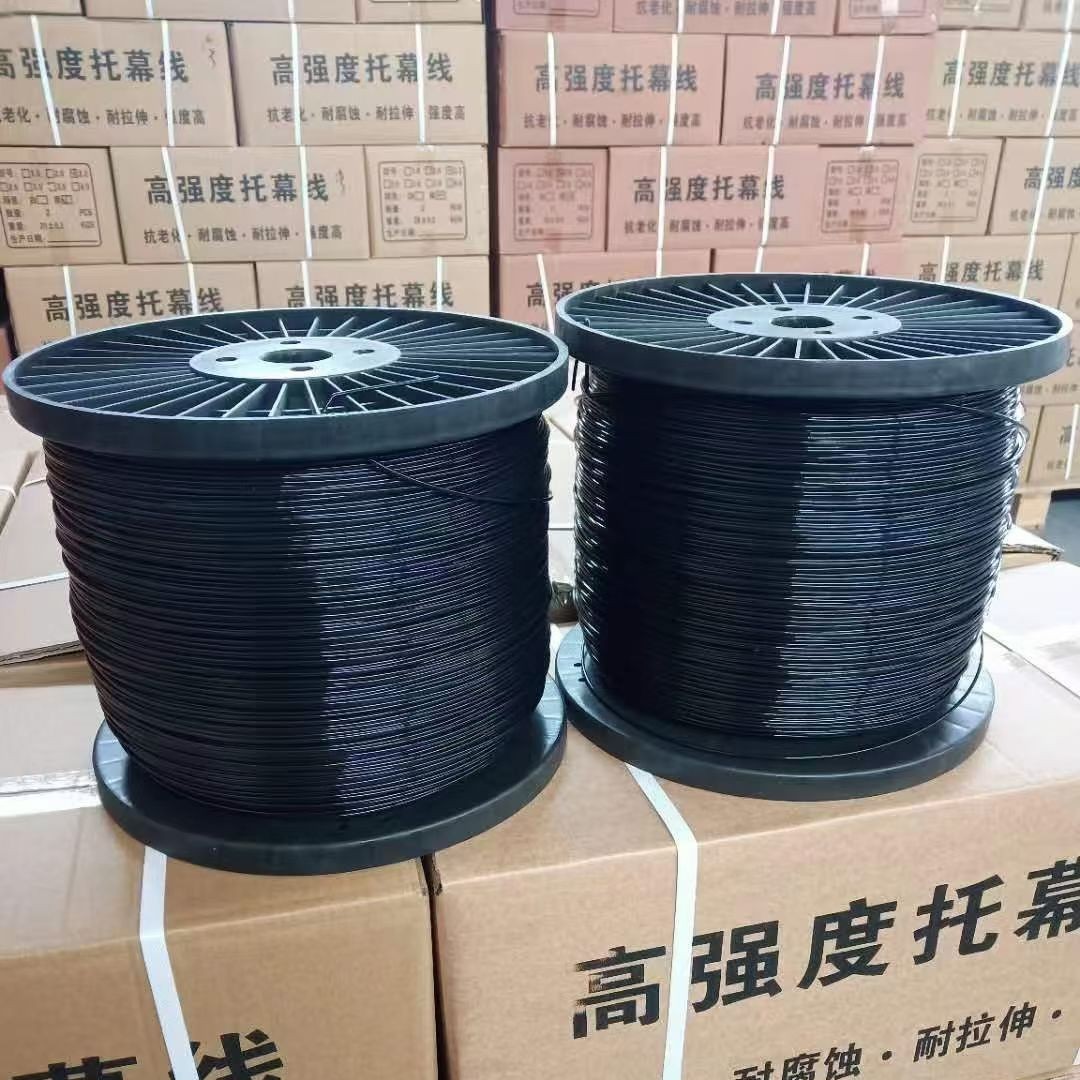 高强度塑钢线用于养殖大棚百香果葡萄架搭架拉线托压膜绳