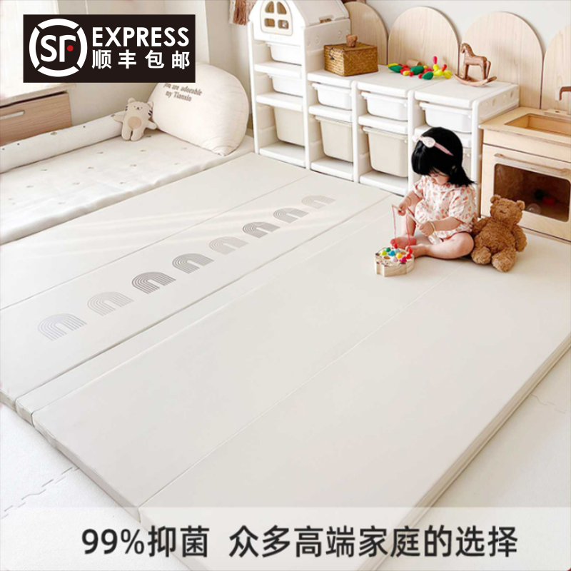 超厚4cm宝宝减震垫xpe可折叠加厚儿童地垫婴儿爬爬垫防摔静音防水