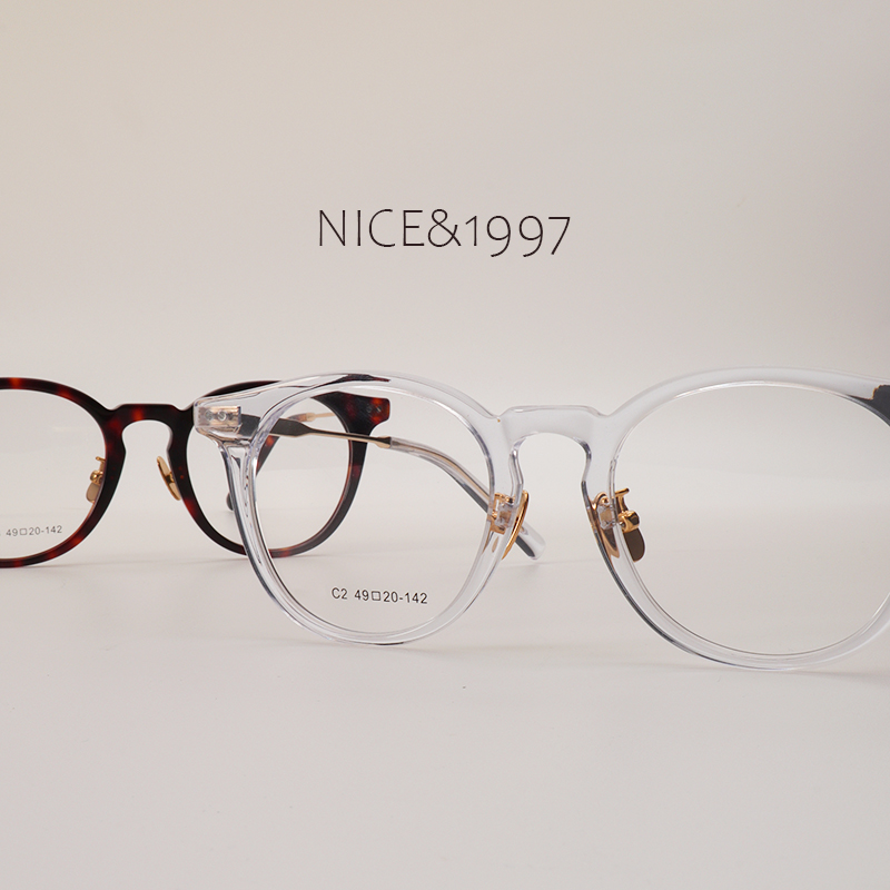 【板材眼镜bc006】复古早味大框架日韩圆框素颜显瘦粗框眼镜架配镜