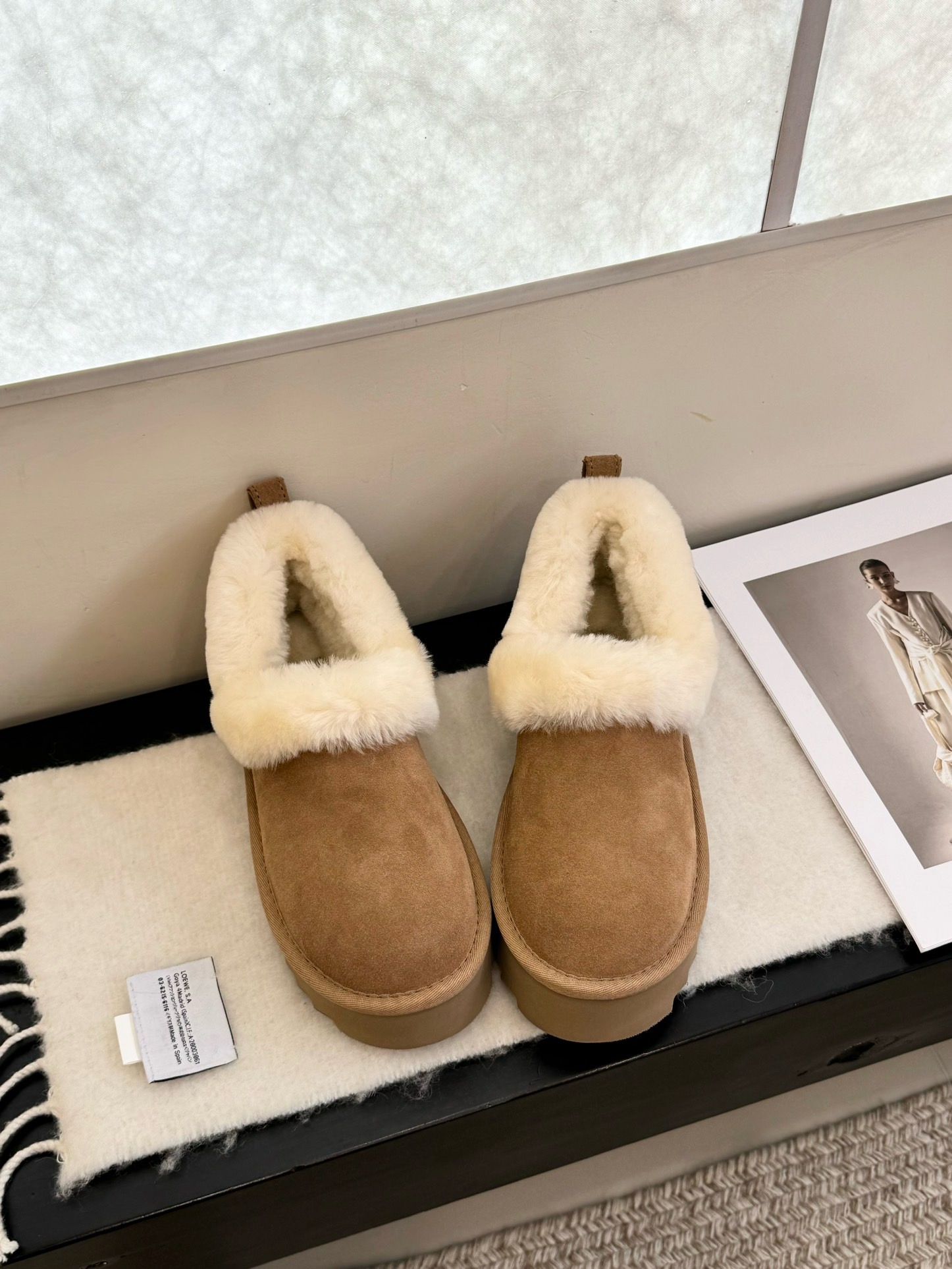（大喜庆厚底）低帮防滑时尚雪地靴女鞋棉鞋短筒