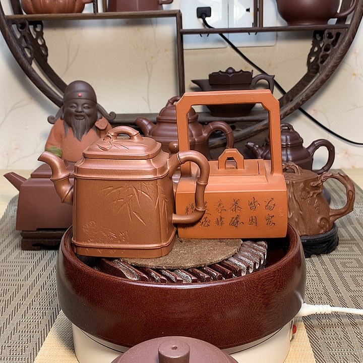 紫砂茶壶用****4原矿紫砂壶