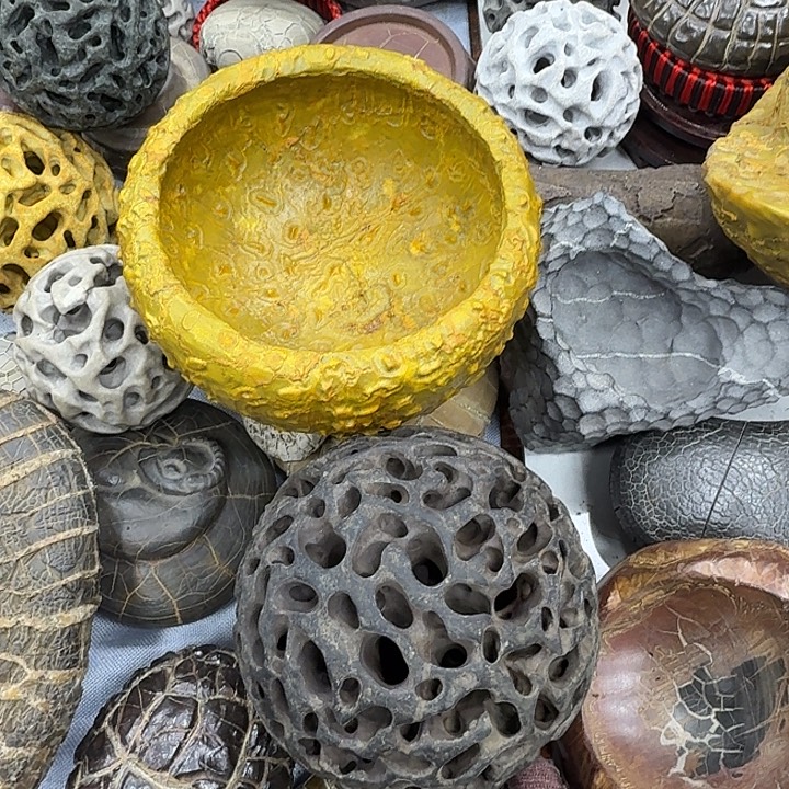 山***海石材龟纹石，玲珑石