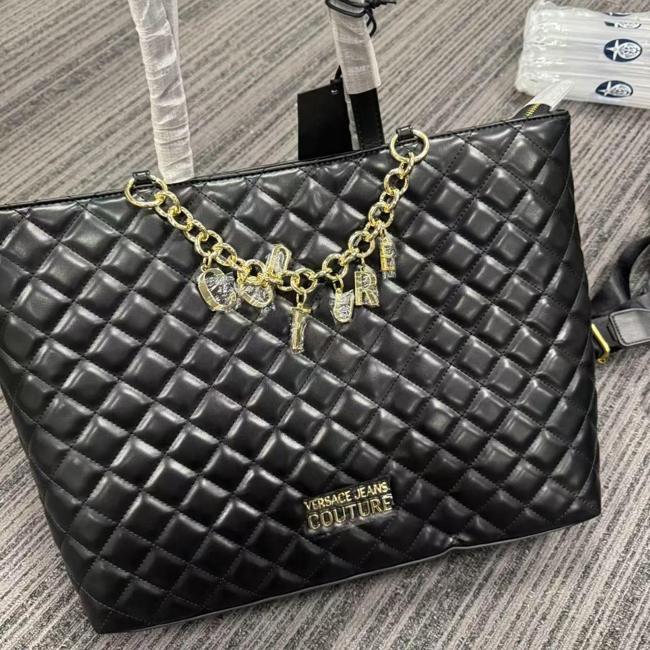 95新 VERSACE/范思哲 范思哲黑色托特/二奢包包