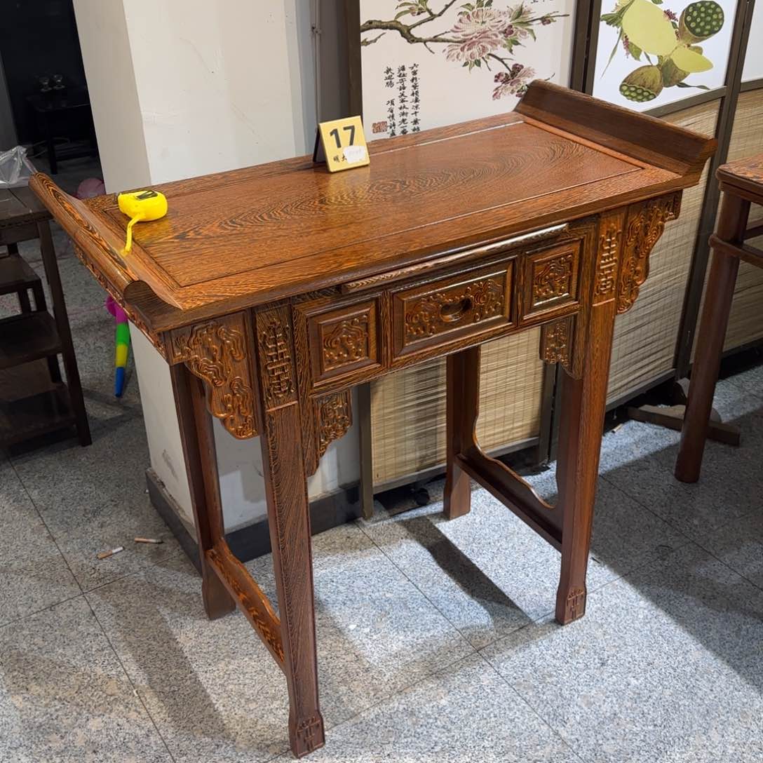 鸡翅木类成套家具1米✖️45高98条案