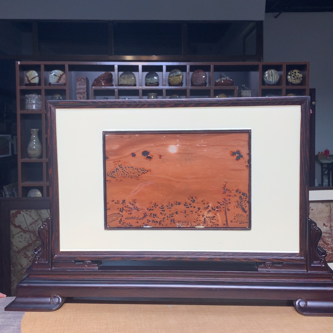 紫砂，广西国画石摆件，收藏观赏