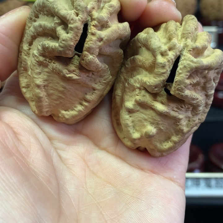 文玩核桃把件乾坤鬼脸