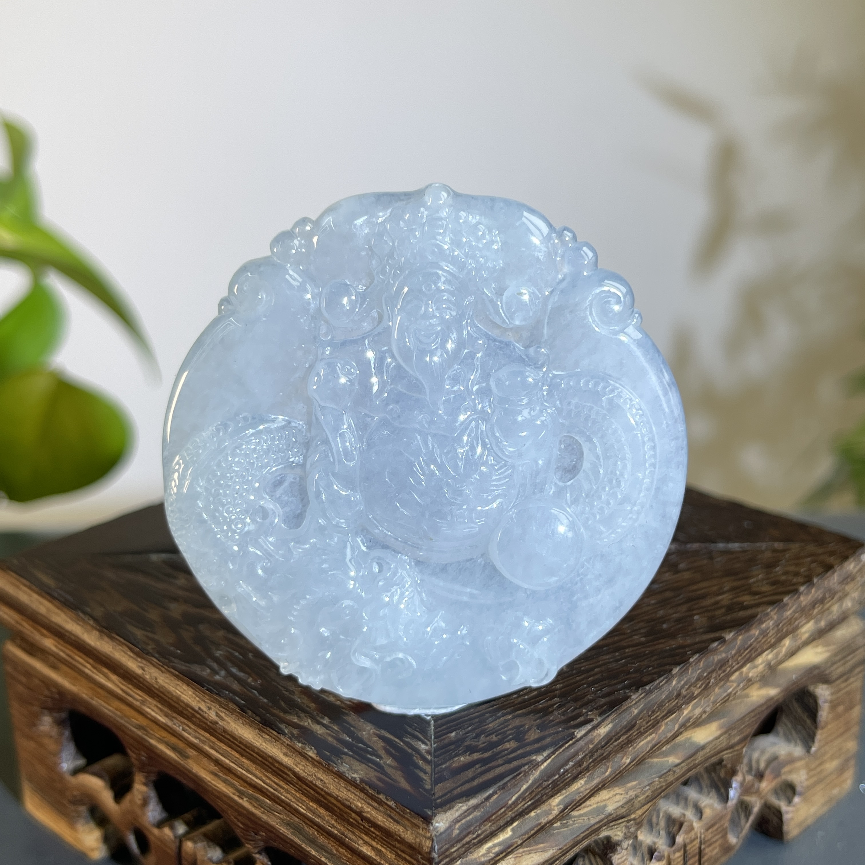 JCA07-117 天然缅甸A货翡翠 财神爷