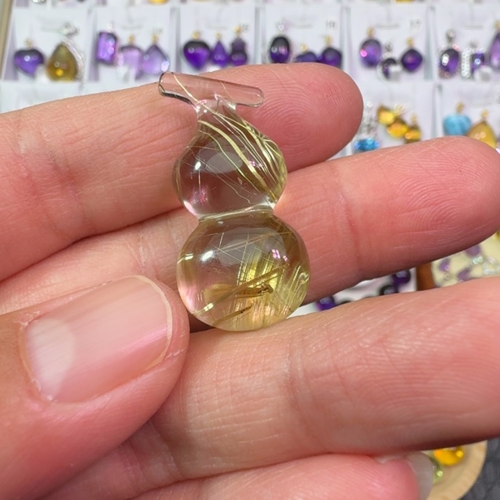 发晶颈饰未镶嵌吊坠