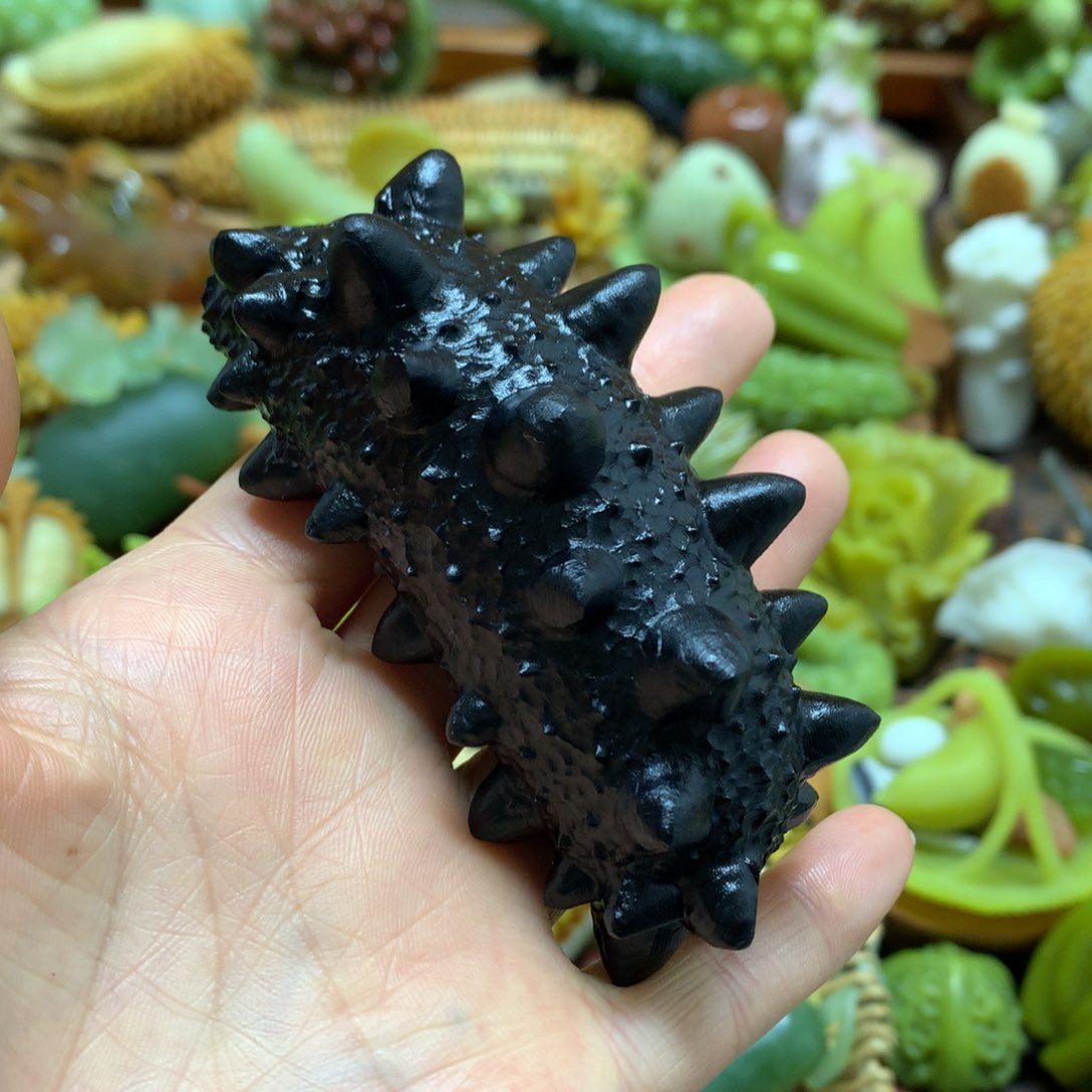 未镶嵌蛇纹石玉手把