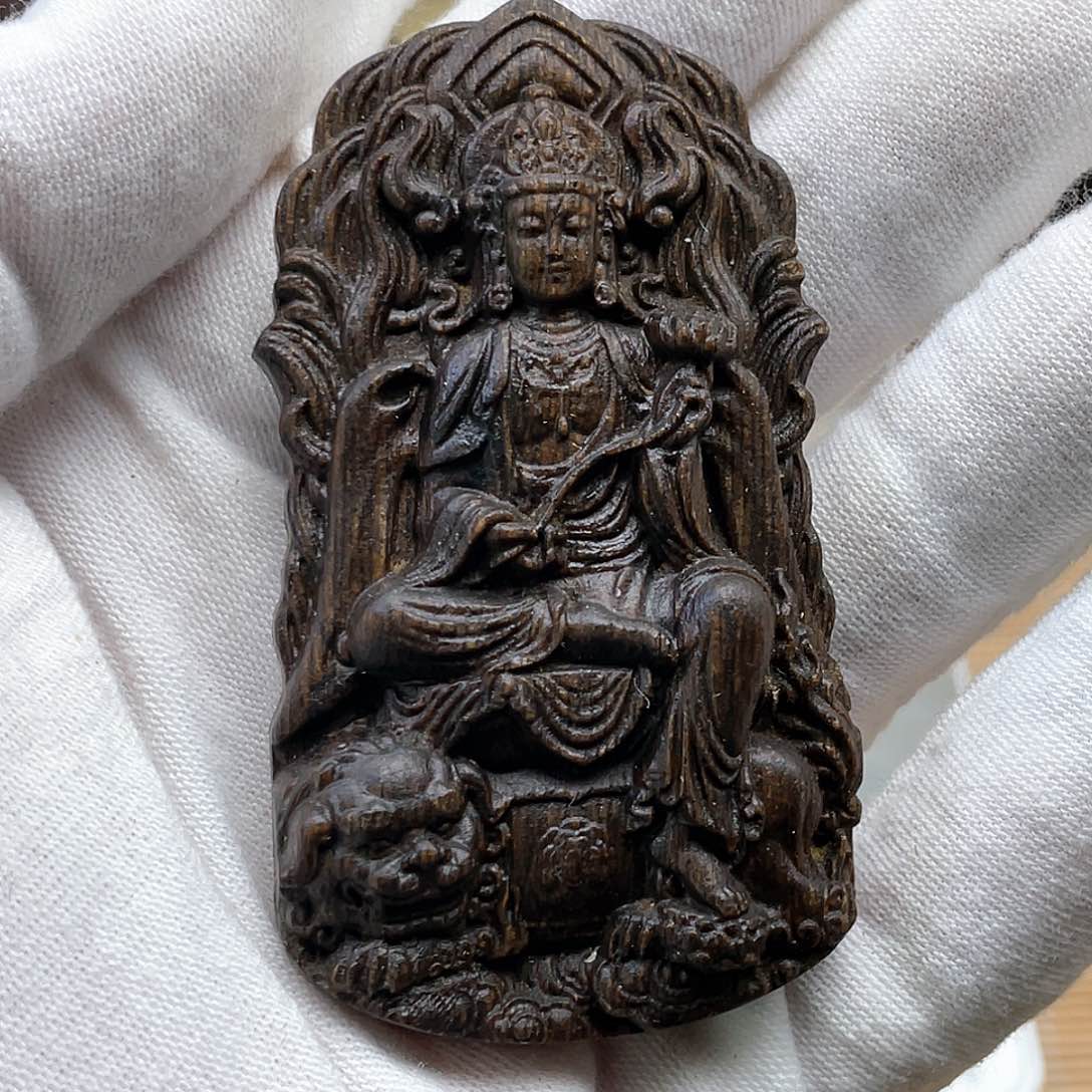 沉香木吊坠深**云文莱沉香