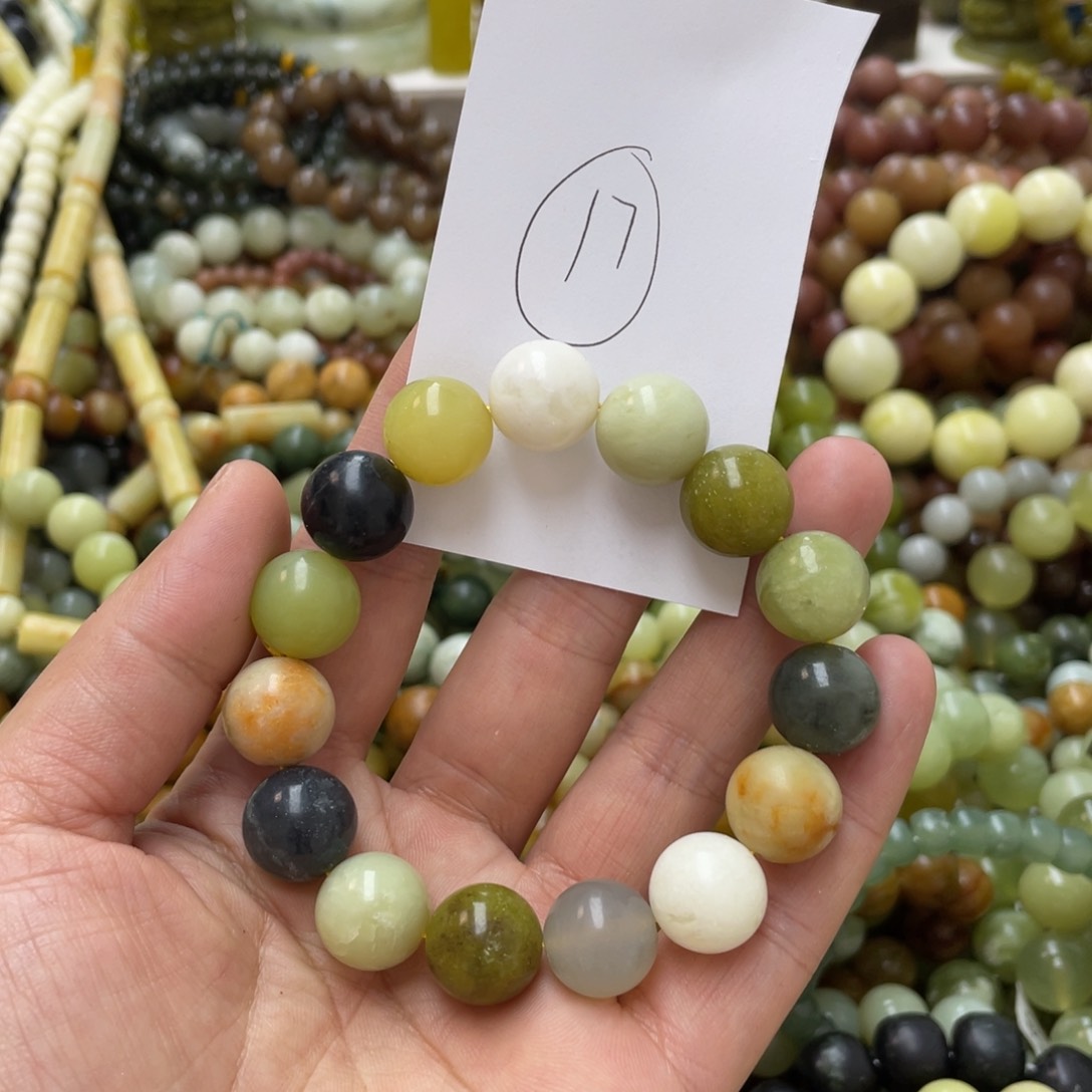 蛇纹石玉手链未镶嵌