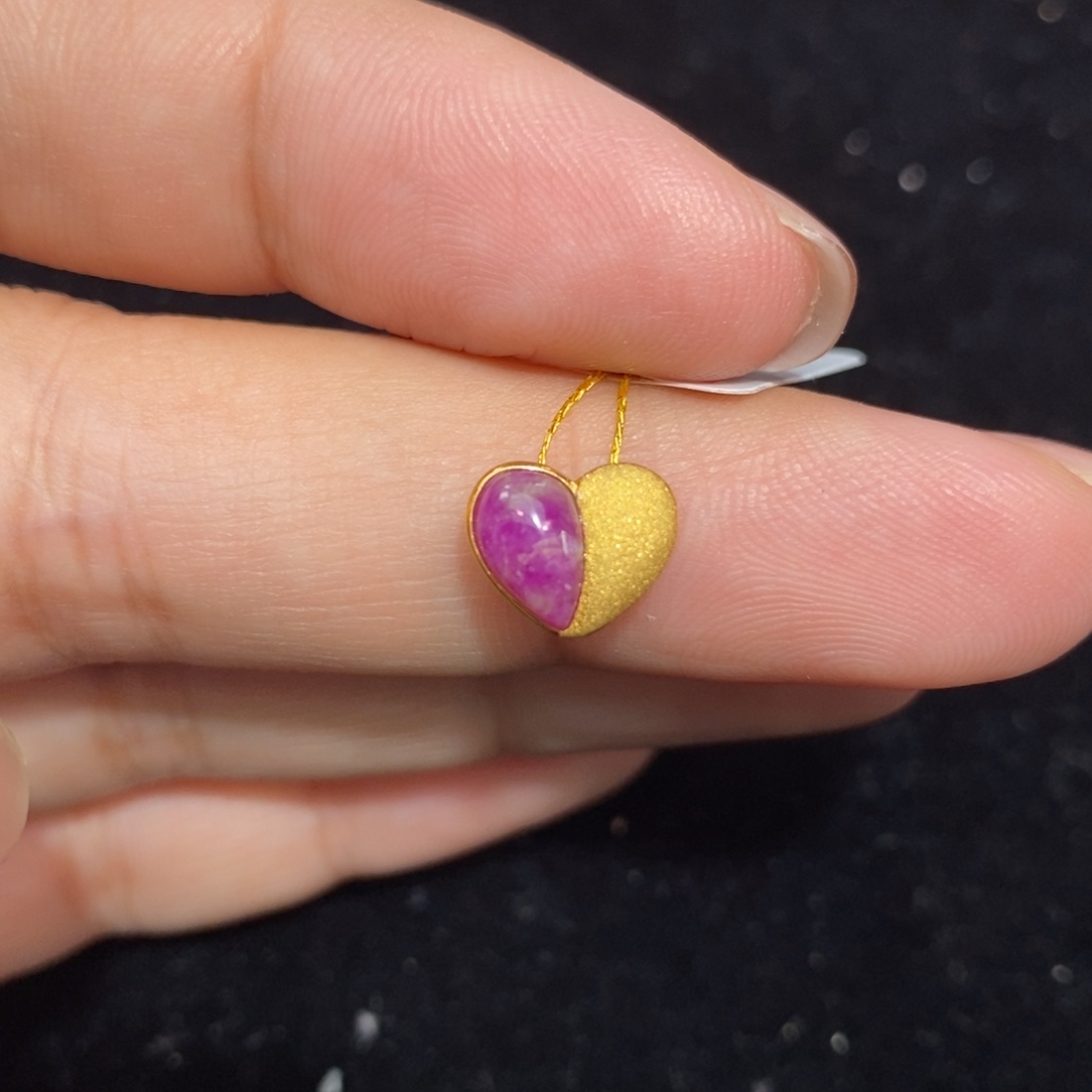 苏纪石（舒俱来）18K金镶嵌吊坠(不含链)