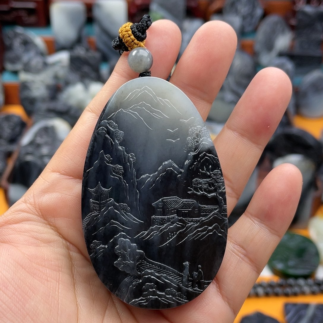 和田玉未镶嵌颈饰