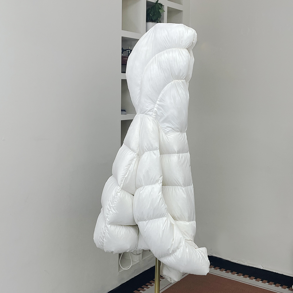 25年冬新款时尚南瓜帽泡芙感加绒加厚短款保暖磁吸扣连帽羽绒服LH