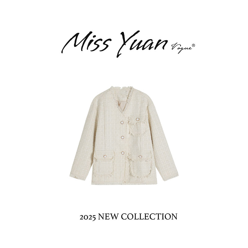 M.Y. 媛总 2025春季新款气质小香风百搭女外套时尚外搭1LY3219Q